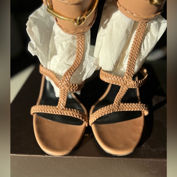 GUCCI Ursula Braided Sandals in a Blush/Nude Color (Size 40) - Picture 6 of 9